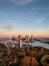 Rotterdam zonsondergang van Linda Raaphorst thumbnail