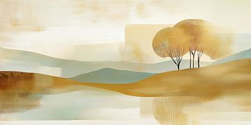 Landscape with trees by Bert Nijholt