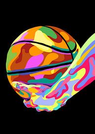 Basketball in der Pop-Art von IHSANUDDIN .