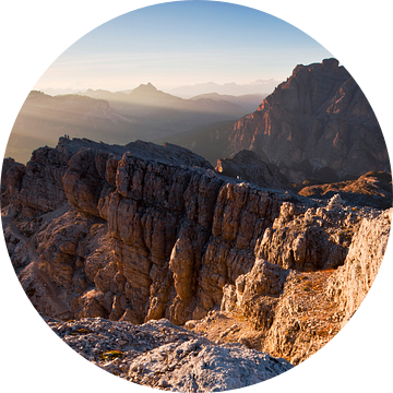 Alpen Panorama bij Zonsondergang van Frank Peters