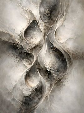 Abstracte vloeibare steenstroom van uwidya