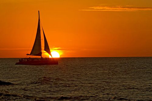caribbean sunset by gea strucks