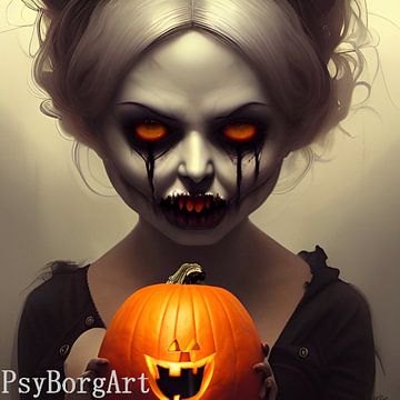 Halloween Artwork 2 van PsyBorgArt