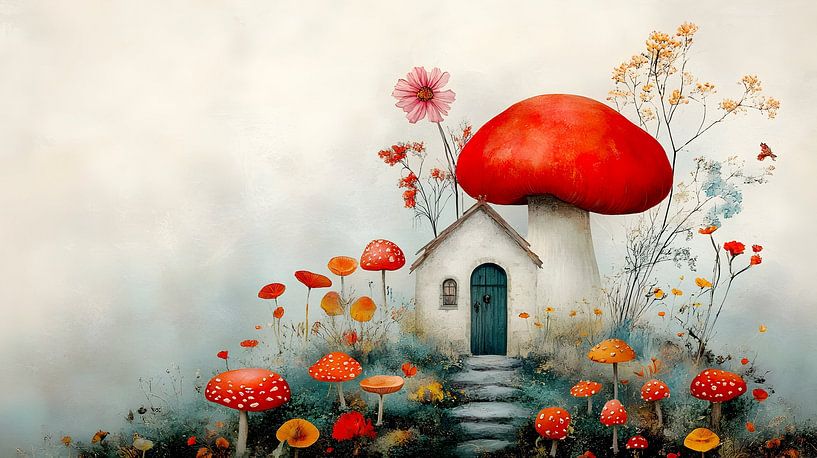 The house by the fly agaric by Heike Hultsch