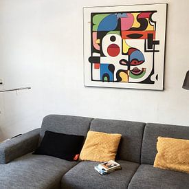 Klantfoto: Dool Hoofd van Kunst Kriebels, als ArtFrame