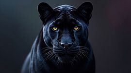 Close-up Portrait of a Black Panther by Markus Gann