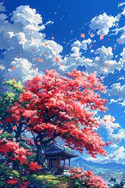 Blossom paradise in Japanese garden by Art & Soul Creations