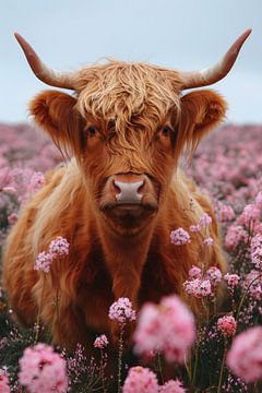 Highlanders écossais : fleuri sur ByNoukk