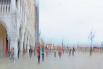 Place Saint-Marc à Venise sur Truus Nijland