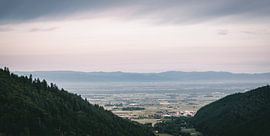 Das Rheintal in den frühen Morgenstunden