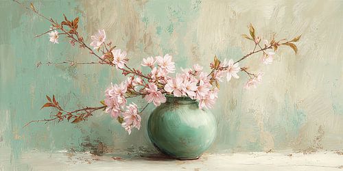 Blossoms in Sage Green no. 3