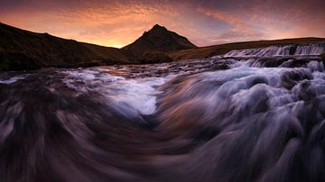 Skoga rivier, IJsland van Sven Broeckx