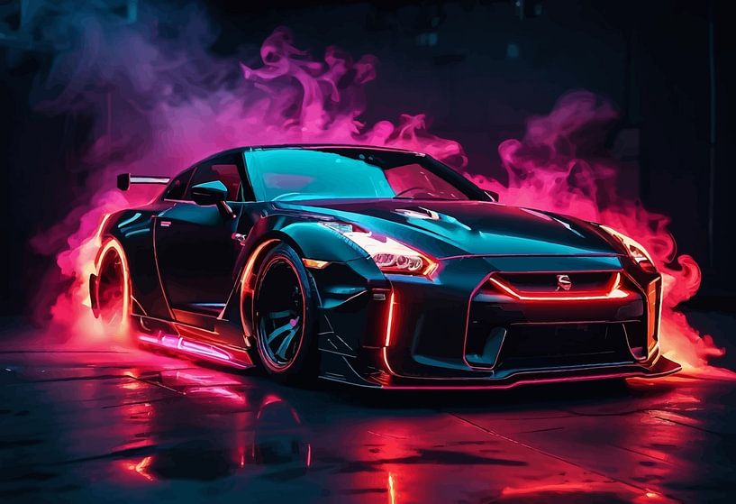 Nissan GT-R R35 - Neon Apex par MIROKKU