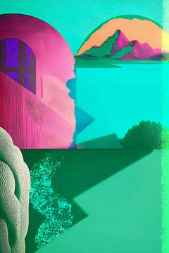 Surrealist landscape