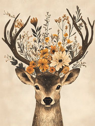 Floral Deer