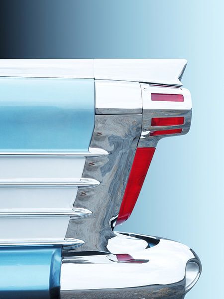 American classic car Super 88 1958 abstract by Beate Gube