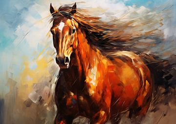 Peinture du cheval sur Art Merveilleux