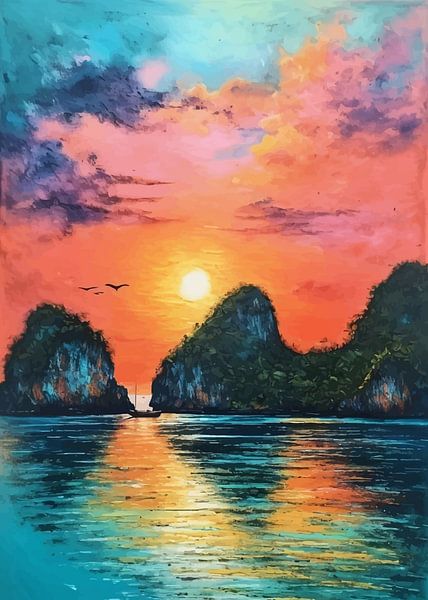 Raja Ampat Inseln Sonnenuntergang von MIROKKU