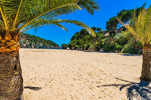 Zandstrand Cala Santanyi op Mallorca, Spanje