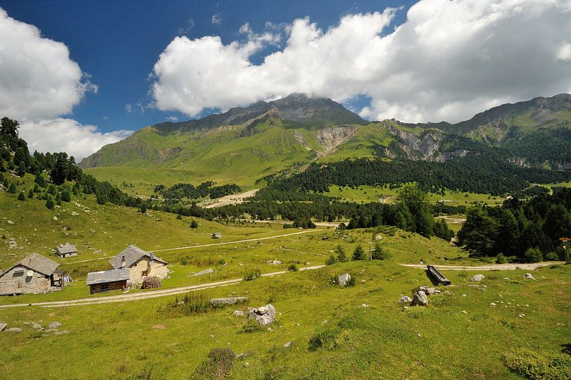 Blenio Vallei in Ticino, Alpen van Peter Apers