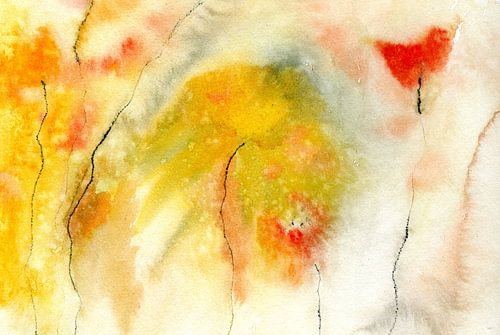 bloemsierkleurstudie 3 van Claudia Gründler