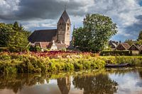 Zicht op de scheefste toren van Europa