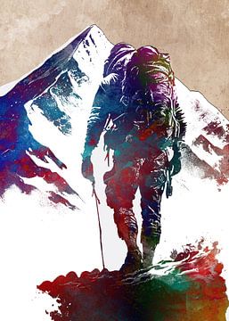 Mountaineer sport art #sport sur JBJart Justyna Jaszke