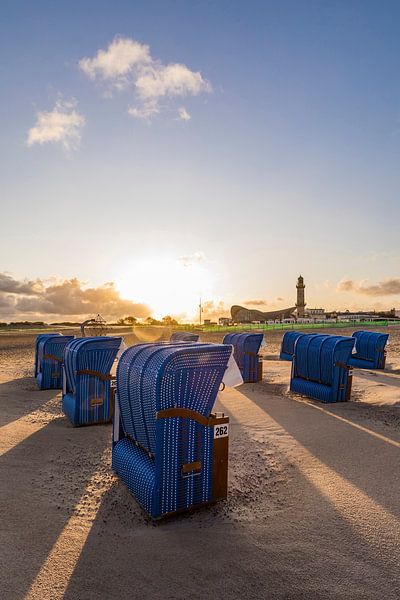 Plage de Warnemünde en mer Baltique par Werner Dieterich