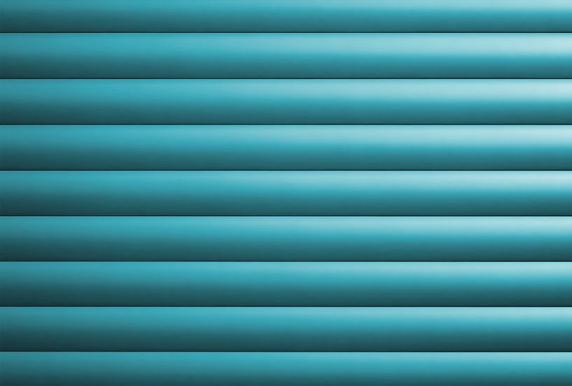 store turquoise fermé sur une fenêtre par Heiko Kueverling