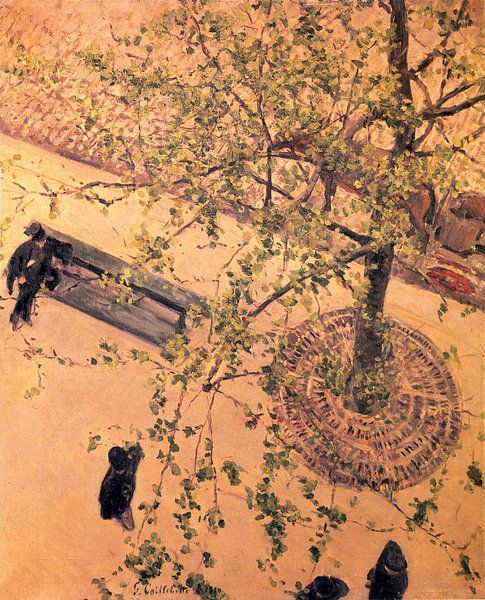 Boulevard Gesehen von Vor, öl von Gustave Caillebotte (1848-1894, France) von Marieke de Koning