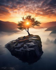 Sonnenaufgang in den Bergen
