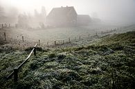 Dorp in de mist (Driel) van Eddy Westdijk thumbnail