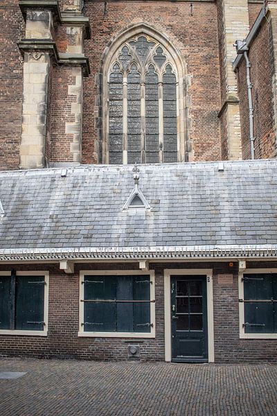 houses in front of the church by Hans Monasso