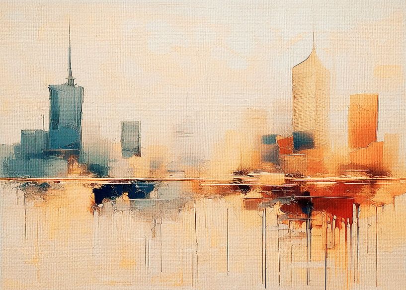 Buildings at Dusk 05 van Fernando Vieira