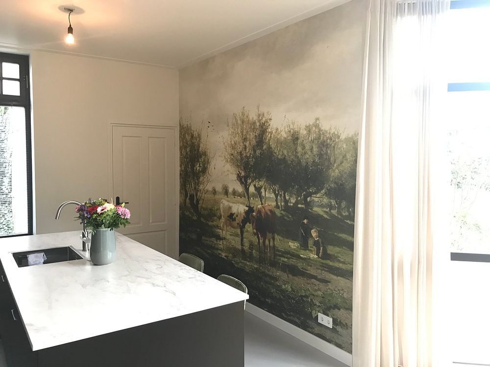 Kühe bei einer Pfütze, Gerard Bilders 