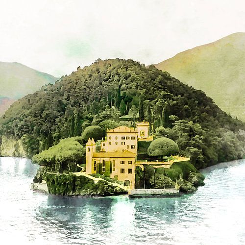 Het Comomeer weerspiegelt bergen en villa's en biedt een van de meest elegante landschappen van Italië.