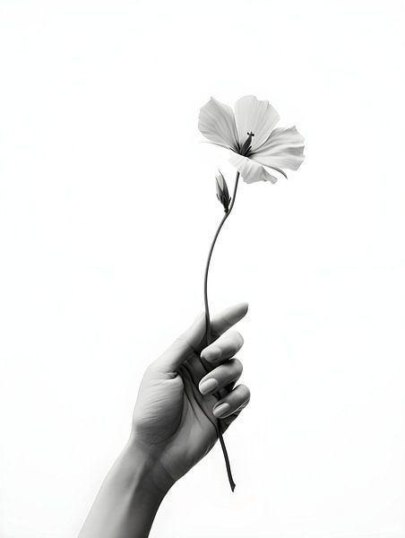 Halte meine Blume von Moody Mindscape