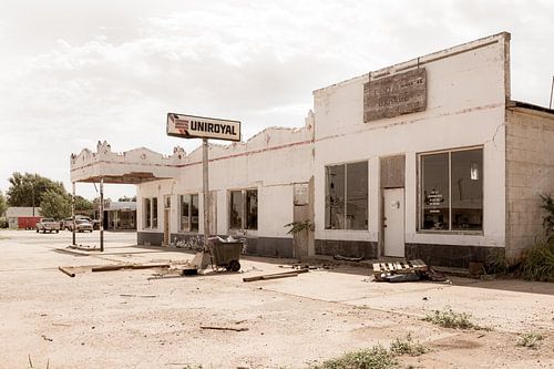 Uniroyal tankstation lang Route 66