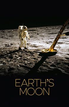 STK205491S-Zonnestelselposter van de maan van de Aarde's. van Stocktrek Images