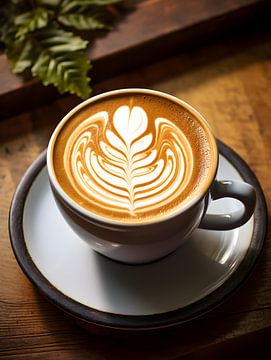 Kaffee Latte Kunst V4 von drdigitaldesign