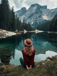 Blick im Herbst über die Landschaft