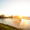 Sonnenuntergang in den Niederlanden von Arc One