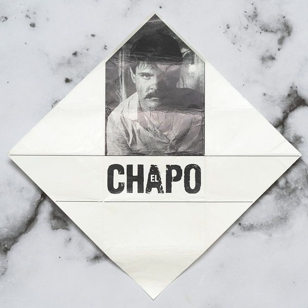 Gnome post El Chapo on marble by Floris Kok