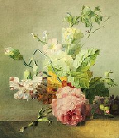 Mozaïek van een stilleven (VT Wonen Design Beurs 2019) van Marja van den Hurk