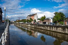 Channel reflections in Anderlecht by Werner Lerooy