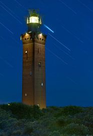 Night photo Lighthouse Ouddorp by Anton de Zeeuw