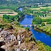 Vue de rêve sur la vallée de la Dordogne depuis la bastide de Domme sur Silva Wischeropp