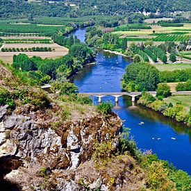 Vue de rêve sur la vallée de la Dordogne depuis la bastide de Domme sur Silva Wischeropp