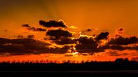 Zonsondergang in Nederland (Zeeland) van Elly Damen thumbnail