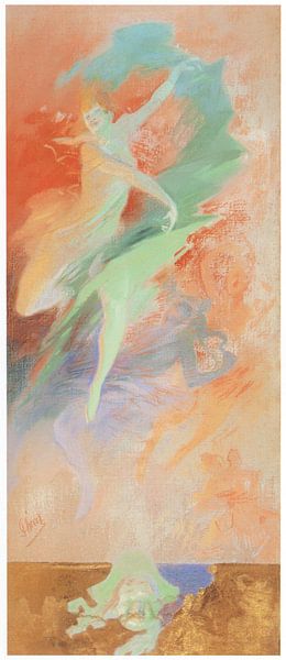 Jules Chéret - Danseuse tournée vers la droite par Peter Balan